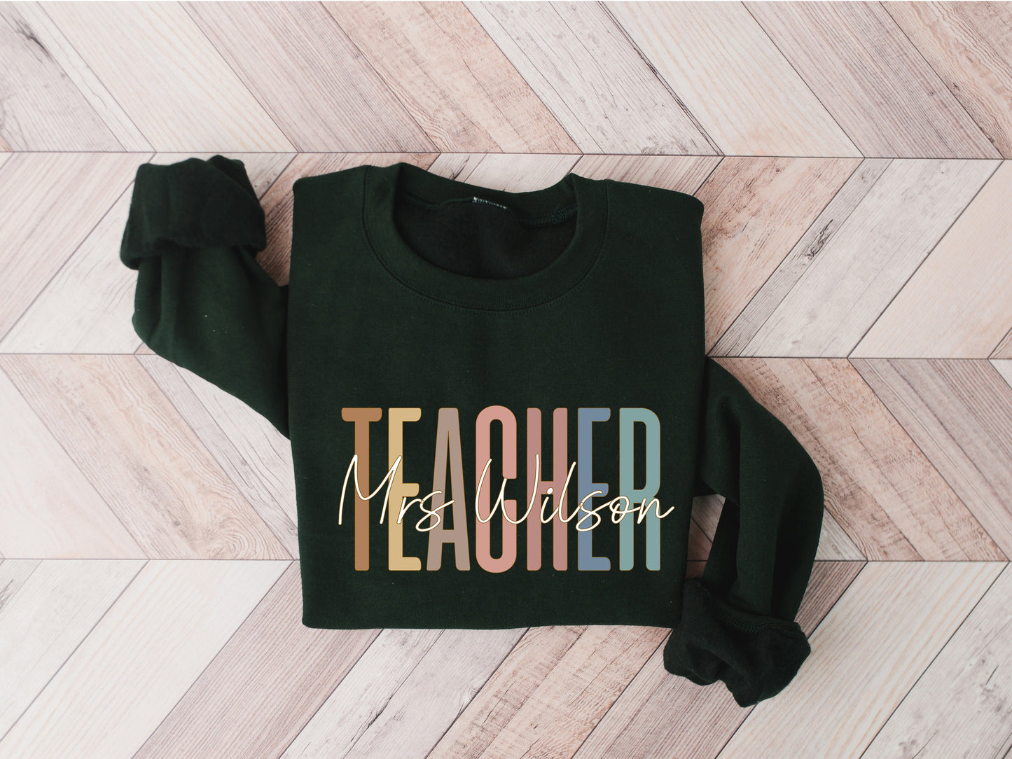 Custom Teacher Sweatshirt, Teacher Mrs Sweatshirt, Cute Teacher Crewneck, Teacher Appreciation gift, Gift for Teacher, Retro Teacher shirt