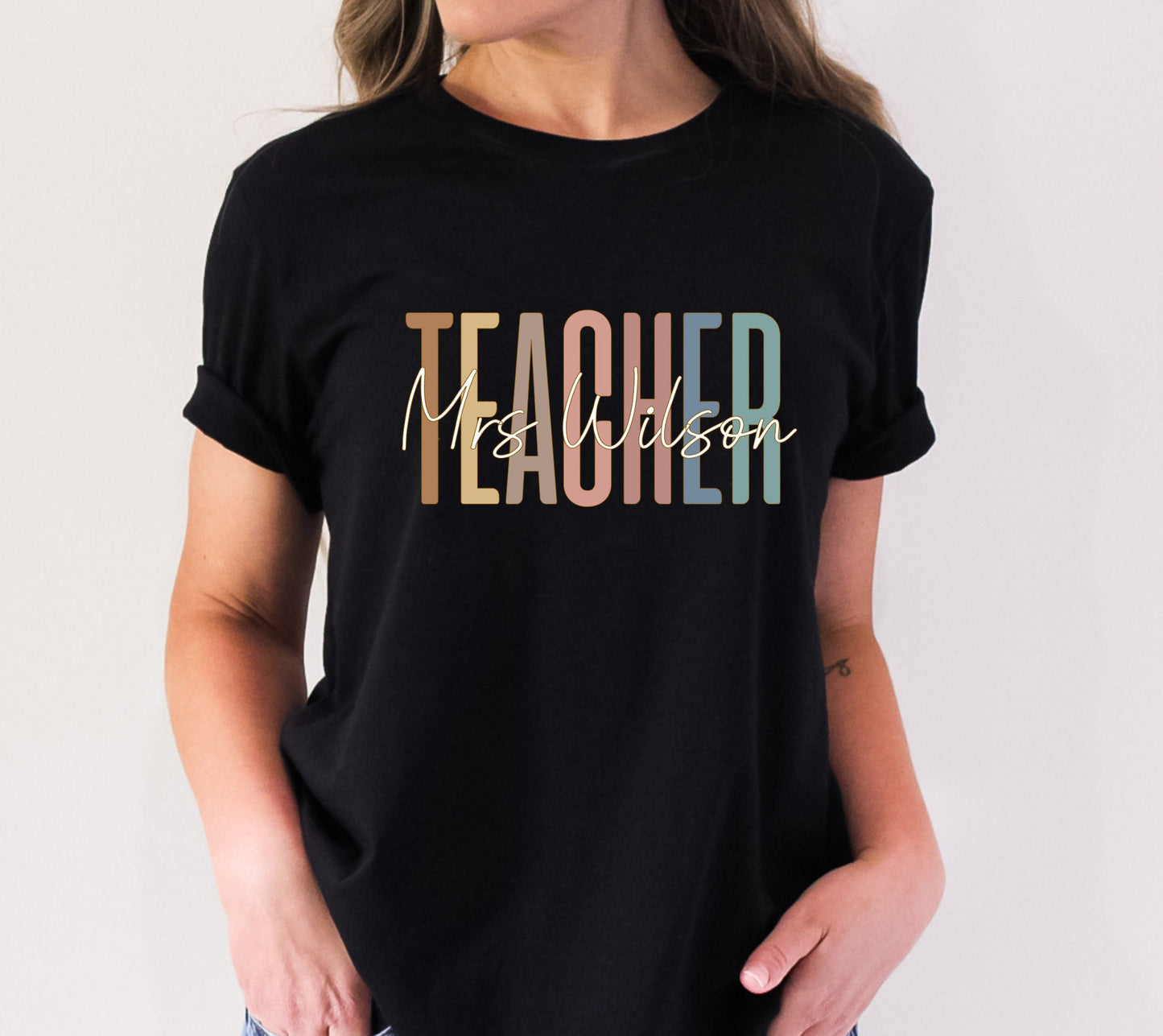 Custom Teacher Shirt, Teacher Mrs Shirt, Teacher Appreciation Shirt, Cute Teacher Shirt, Retro Teacher shirt, Elementary Teacher gift